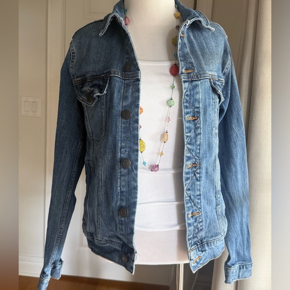 Vintage Aeropostale Blue Denim Jacket XS but fits small as well - Picture 3 of 9